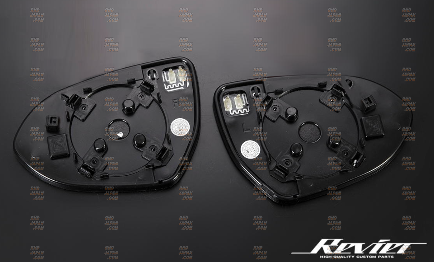 Revier REIZ Blue Wide Side Mirror Lens Set Standard Version - BRZ